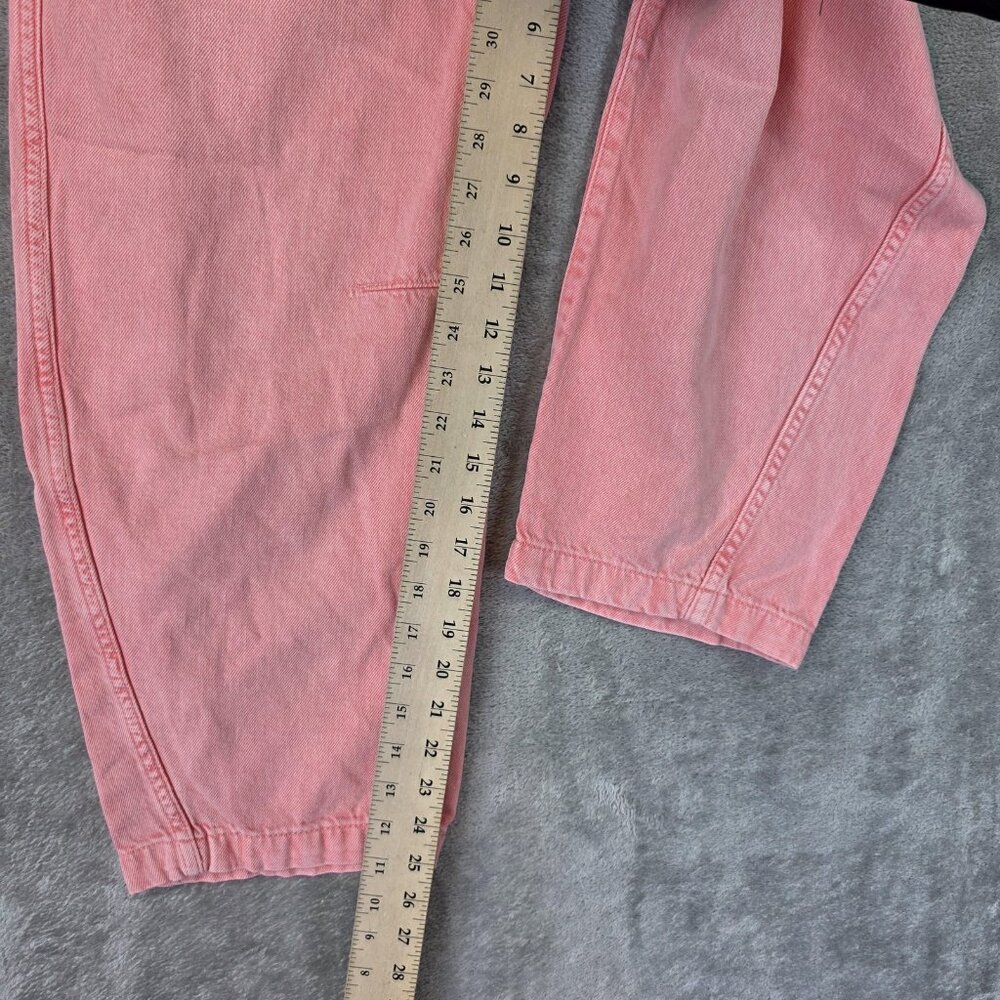 Gap pink drawstring waist, pull-on barrel pants. size S - Picture 9 of 12